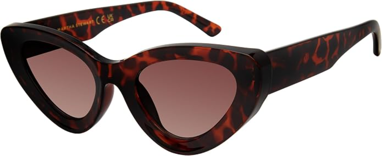 The best chunky cat-eye sunglasses by Martha Stewart 2026 on a white background