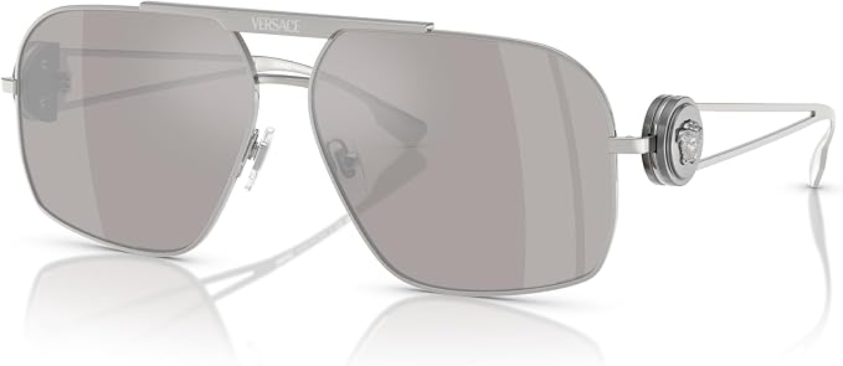 The best big square sunglasses for men with big heads by Versace 2026 on a white background