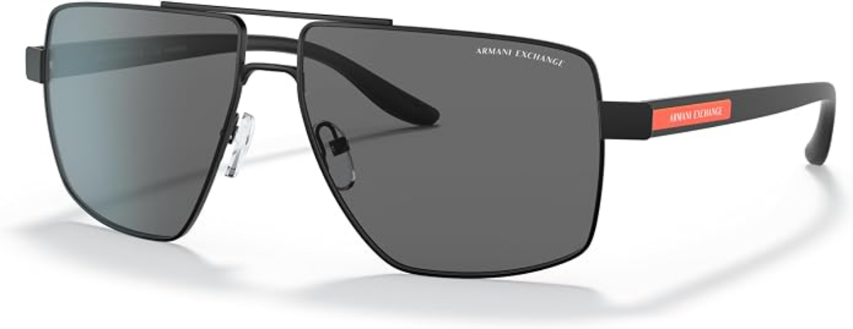 The best polarized sunglasses for men with big heads by Armani Exchange 2026 on a white background