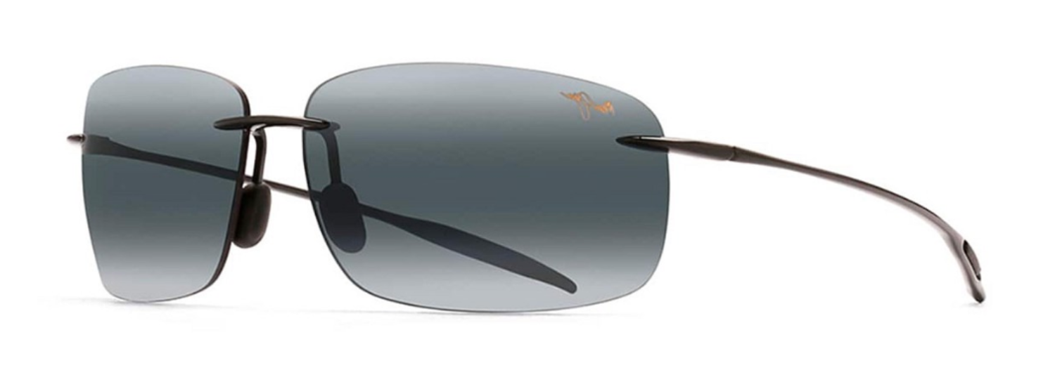 The best rimless rectangular sunglasses for men by Maui Jim 2026 on a white background