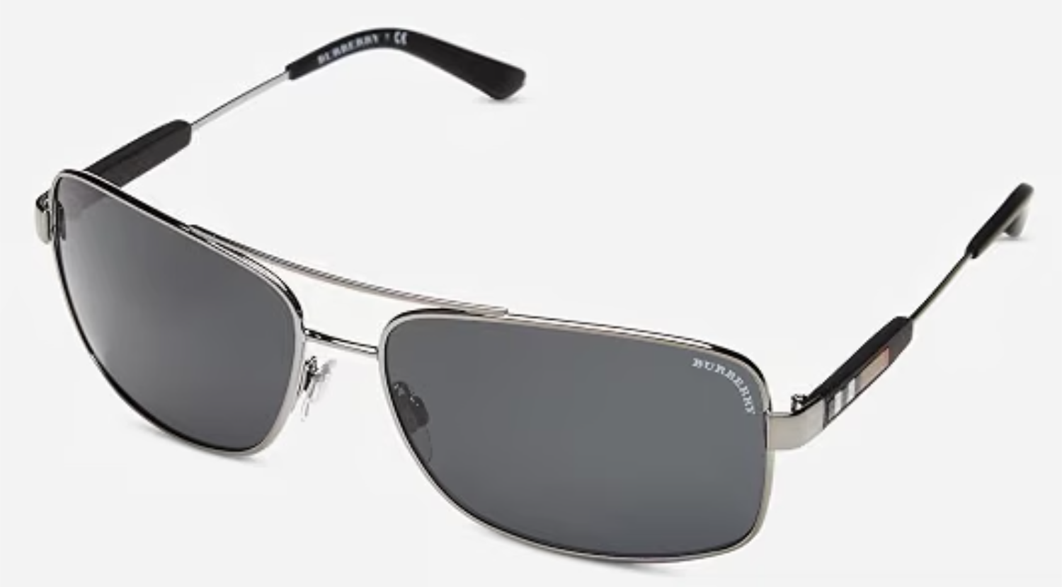 The best metal rectangular sunglasses for men by Burberry 2026 on a white background