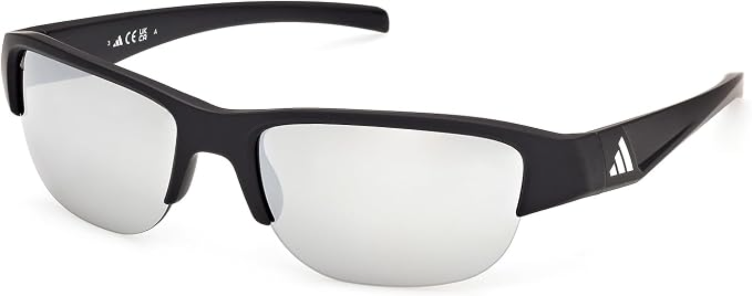 The best half rim rectangular sunglasses for men by Adidas 2026 on a white background