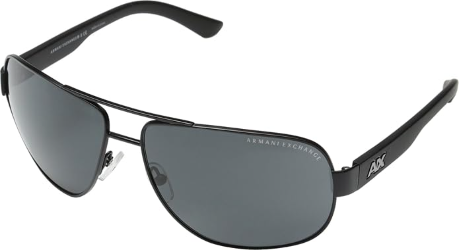The best rectangular aviator sunglasses for men by Armani Exchange 2026 on a white background