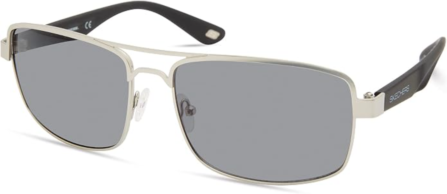 The best cheap rectangular silver sunglasses for men by Skechers 2026 on a white background