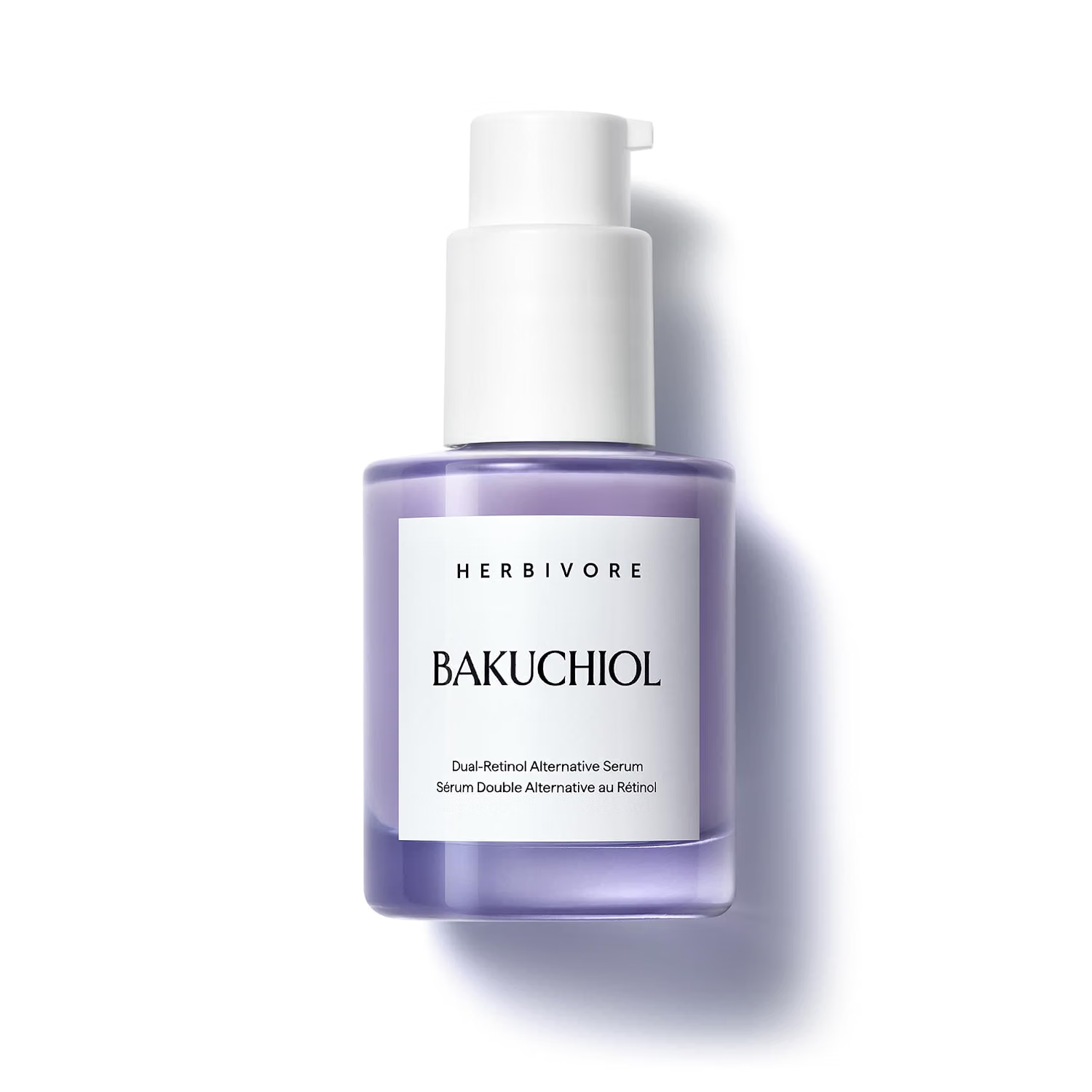 The best clean vegan bakuchiol serum by Herbivore 2026 on a white background