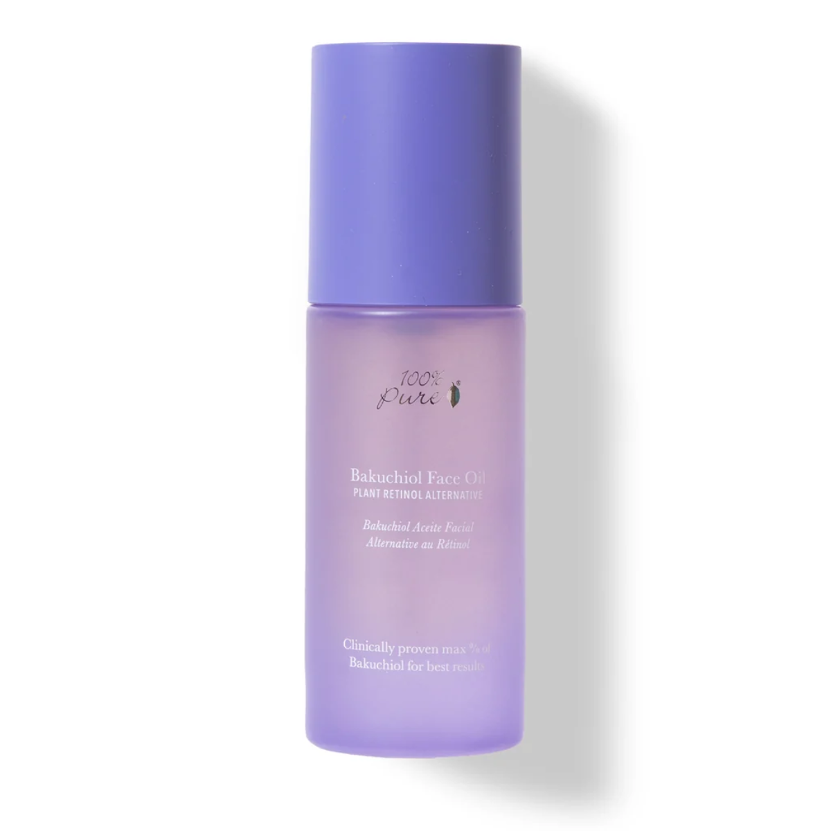 The best clean bakuchiol facial oil by 100 Percent Pure 2026 on a white background