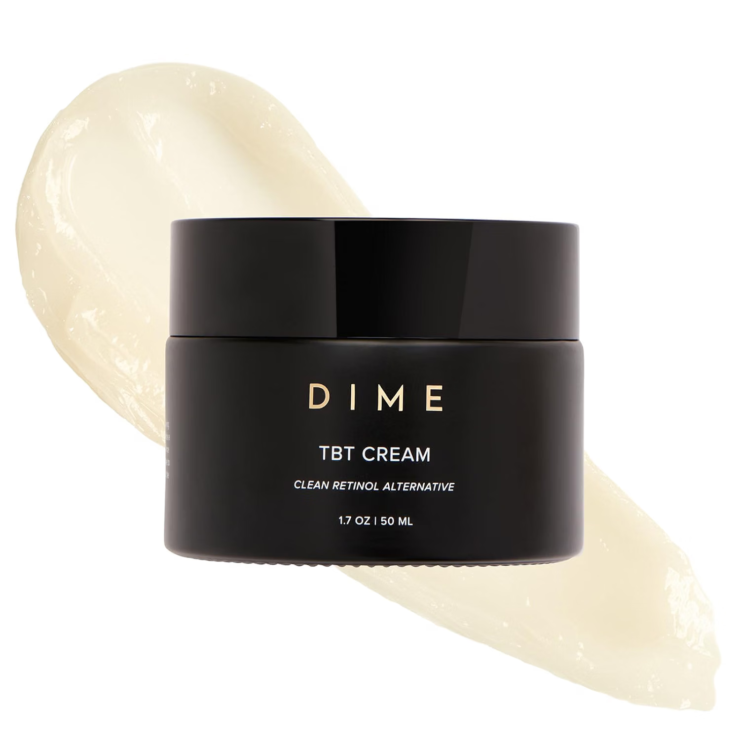The best vegan bakuchiol night cream by DIME Beauty 2026 on a white background