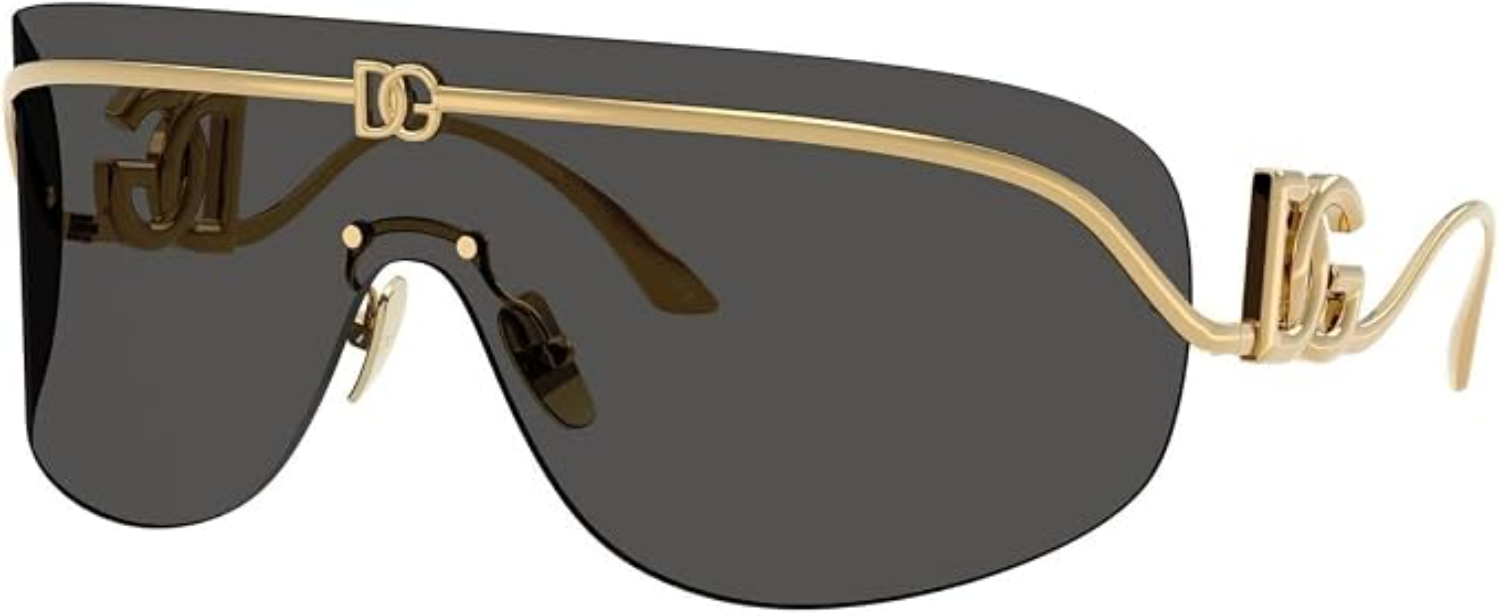 The best designer Y2K shield sunglasses by Dolce & Gabbana 2026 on a white background
