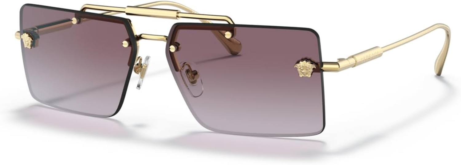 The best colored Y2K sunglasses by Versace 2026 on a white background