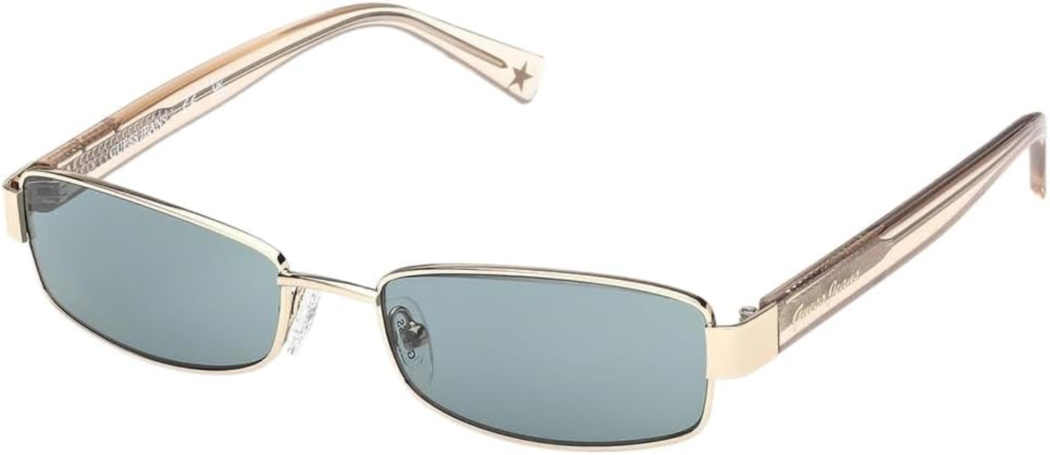 The best polarized Y2K rectangle sunglasses by Guess Jeans 2026 on a white background