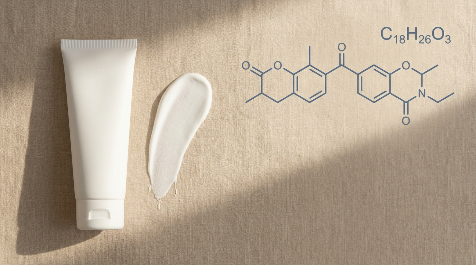What is octinoxate in sunscreen 2026, unbranded sunscreen tube with the octinoxate molecule structure