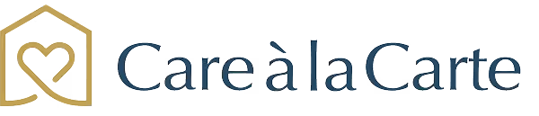 Care à la Carte logo with a stylized house outline enclosing a heart shape.