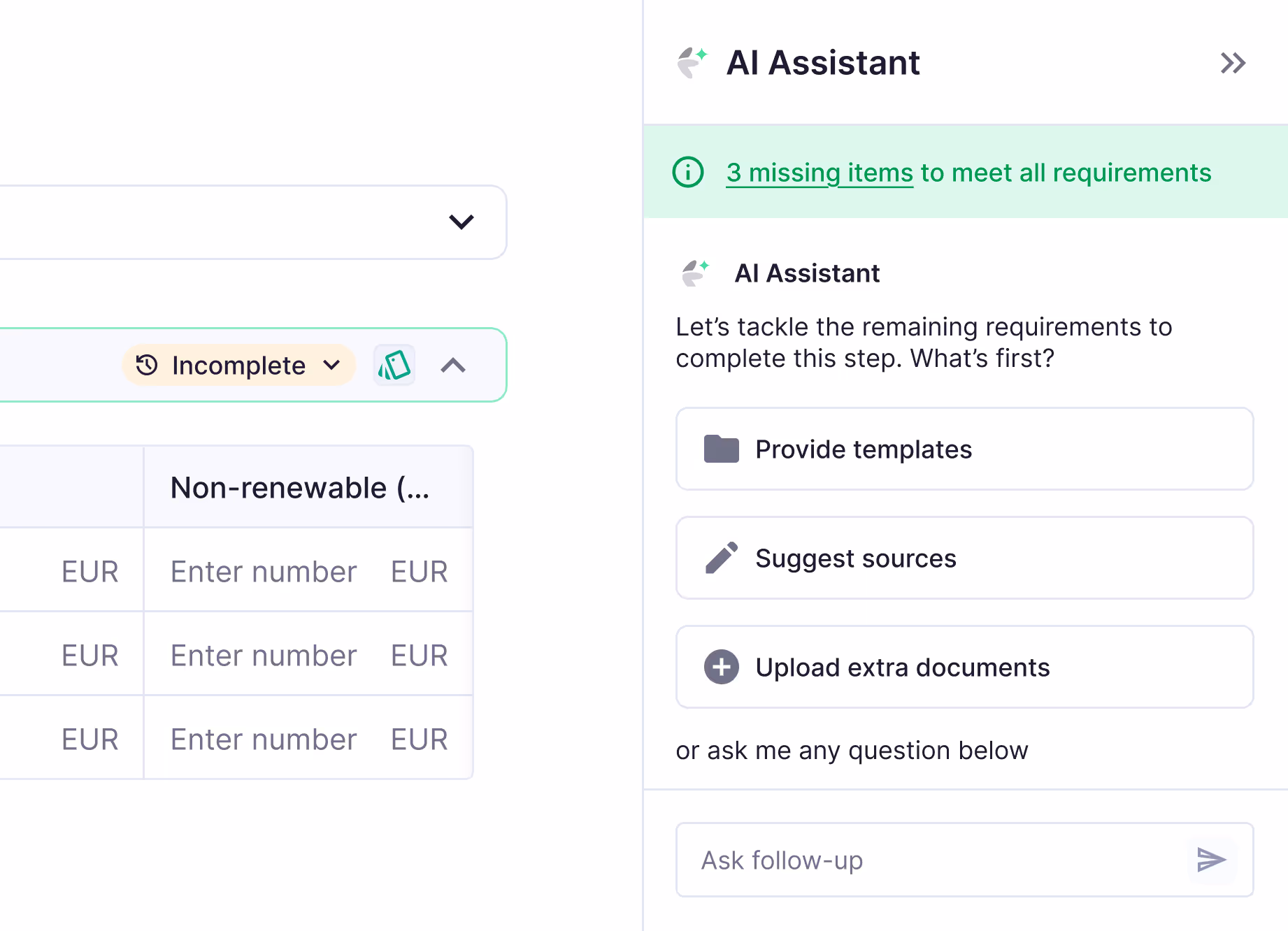 gap assessment using AI