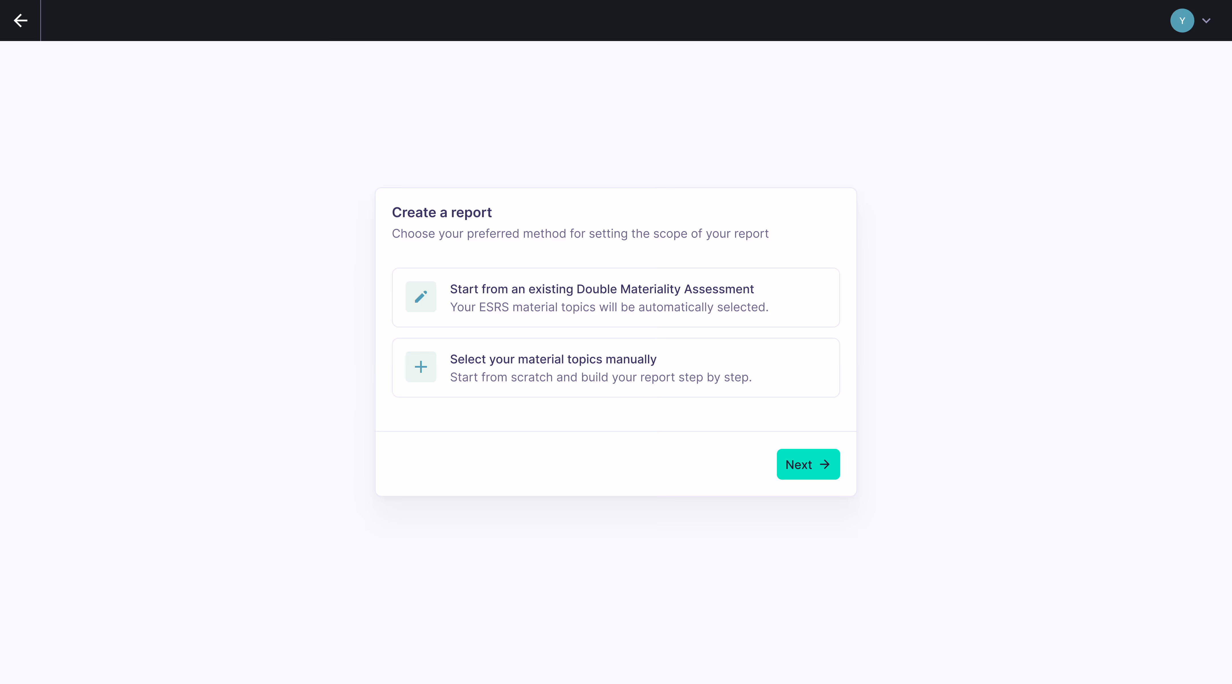Upload your double materiality assessment results