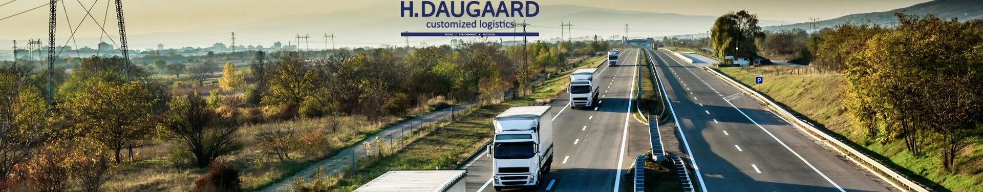H. Daugaard-lastbil på motorvej