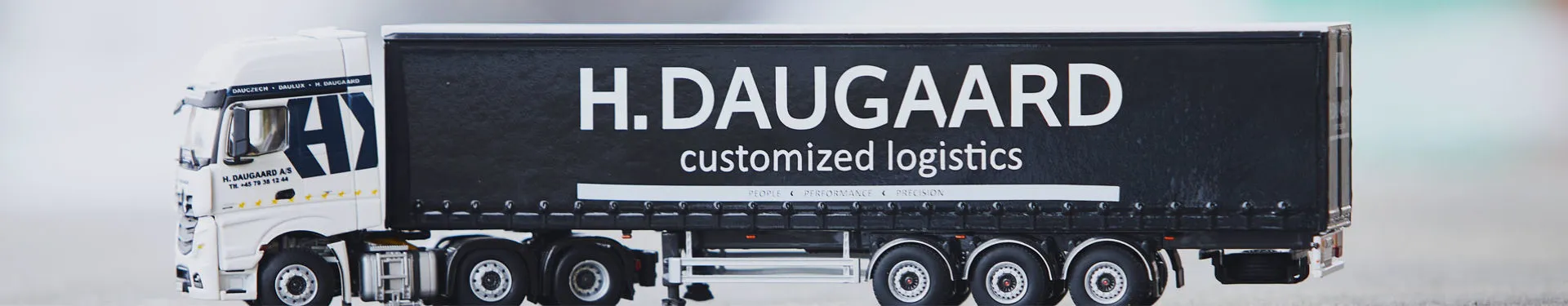 H. Daugaard-lastbil med trailer