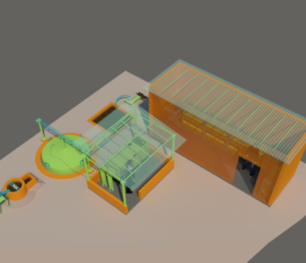 3d Model of Biogas Unit