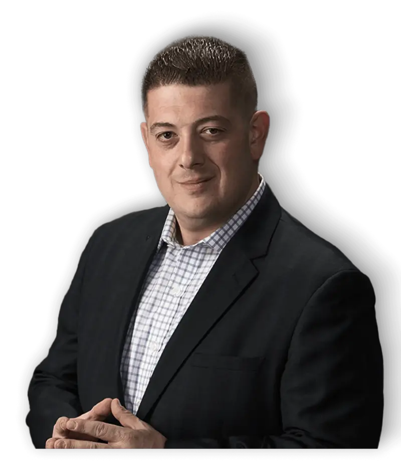 Massimo DiDonna, entrepreneur and philanthropist, in a dark suit