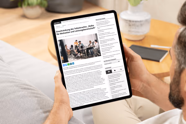 Presseartikel: Einschränkung des Teilzeitrechts