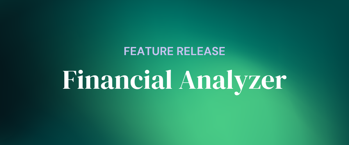 Now Live: Financial Statement Analyzer