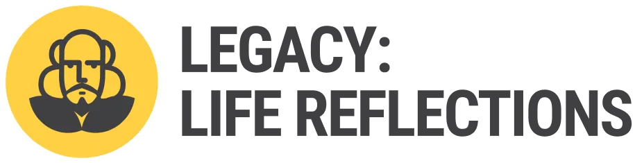 Legacy: Life Reflections logo representing the podcast and show