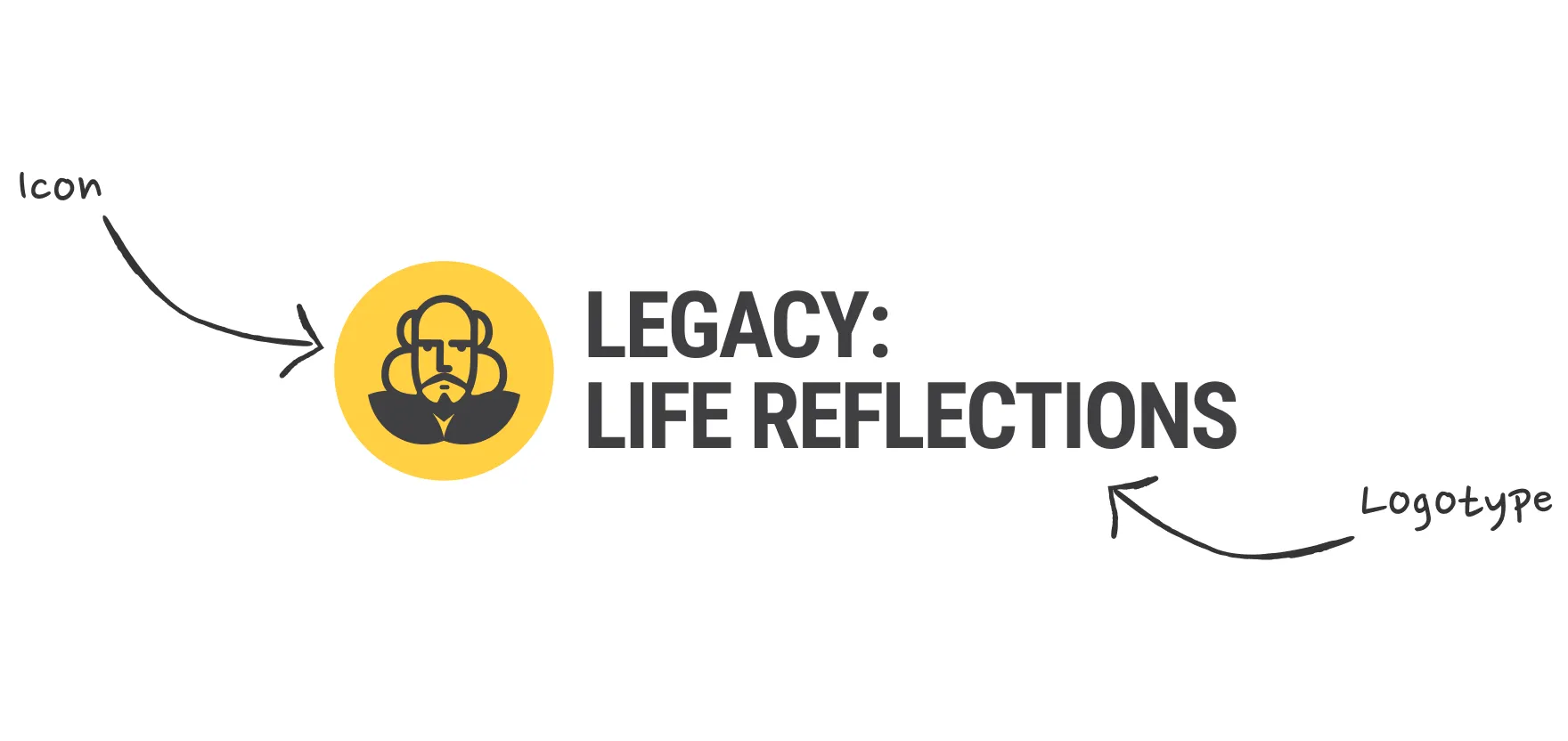 Legacy: Life Reflections logo representing the podcast and show
