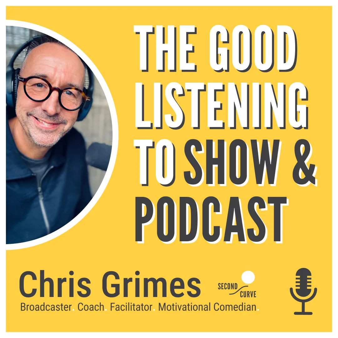 Podcast cover for The Good Listening Show, including Legacy: Life Reflections series strand