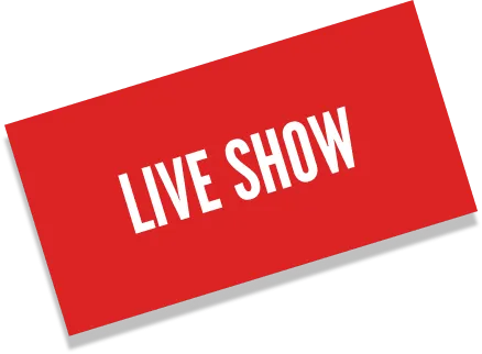 Red banner with white "LIVE SHOW" text