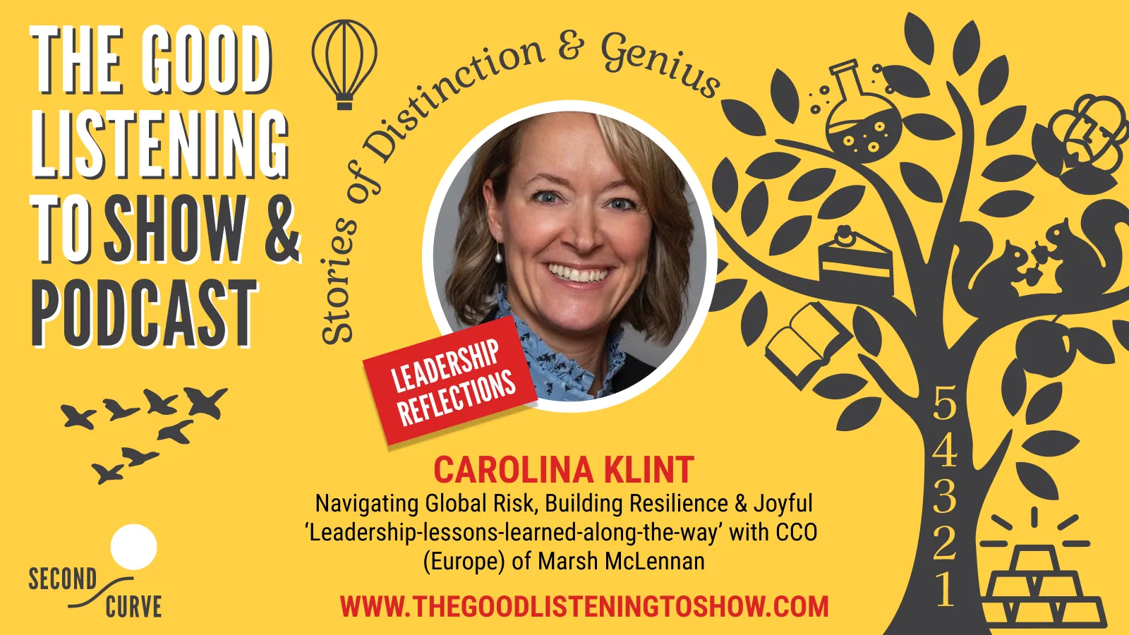 Podcast poster for The Good Listening To Show featuring leadership expert