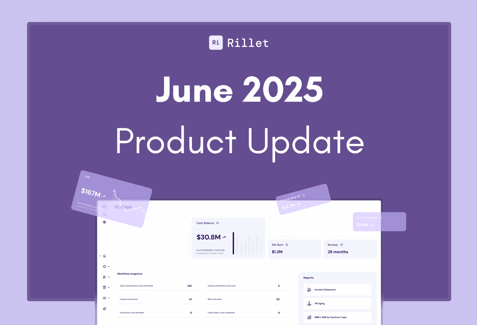 Rillet June 2025 Product Update announcement
