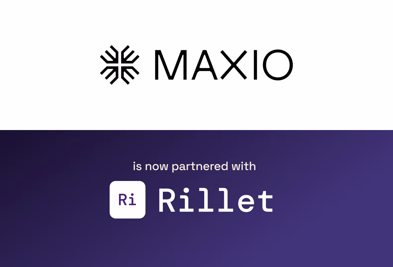 Rillet and Maxio Partner to Deliver an AI-Powered Finance Stack Both Companies' logos