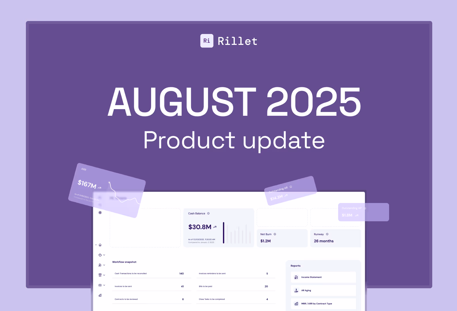 Rillet August 2025 Product Update Announcement