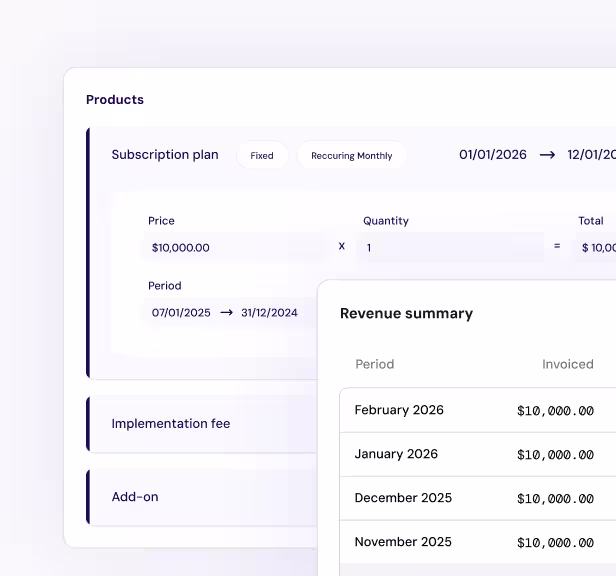 Advanced revenue recognition