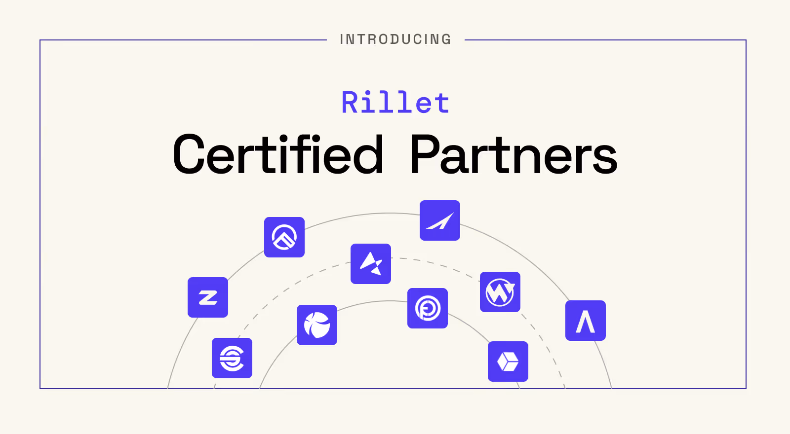 Rillet certified partners with logos