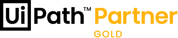 UiPath Gold Partner badge — Robiquity automation technology partner