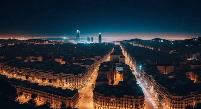 Barcelona Areal View