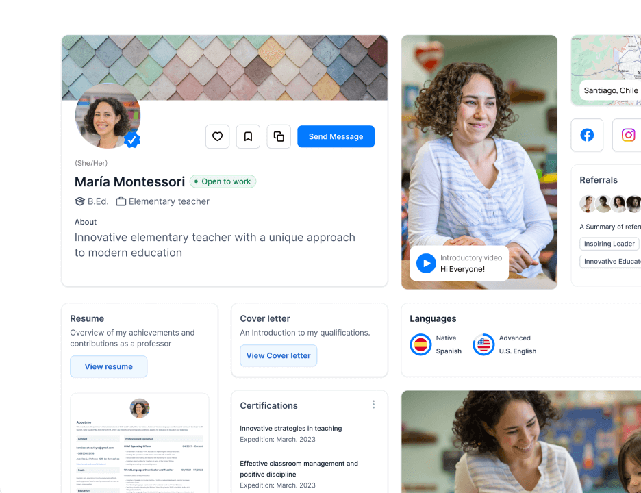 Connecting teachers with schools edtech job opportunity