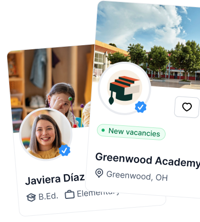 Facilitamos conexiones entre colegios y maestro