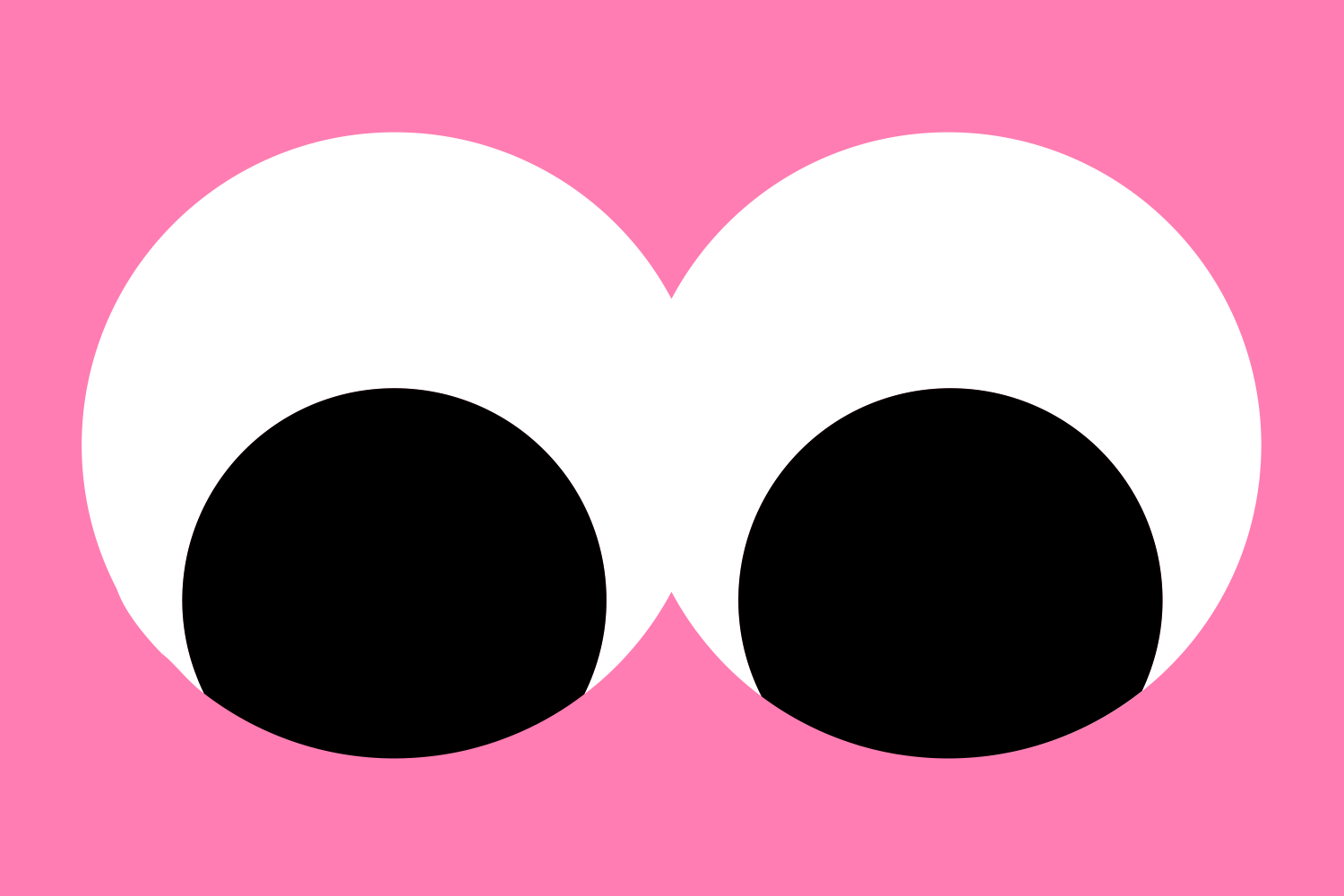 L'utilisation des yeux de l'icône comme élément graphique.