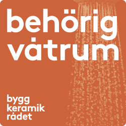Behörig våtrum certifikat, av Bygg keramik rådet.