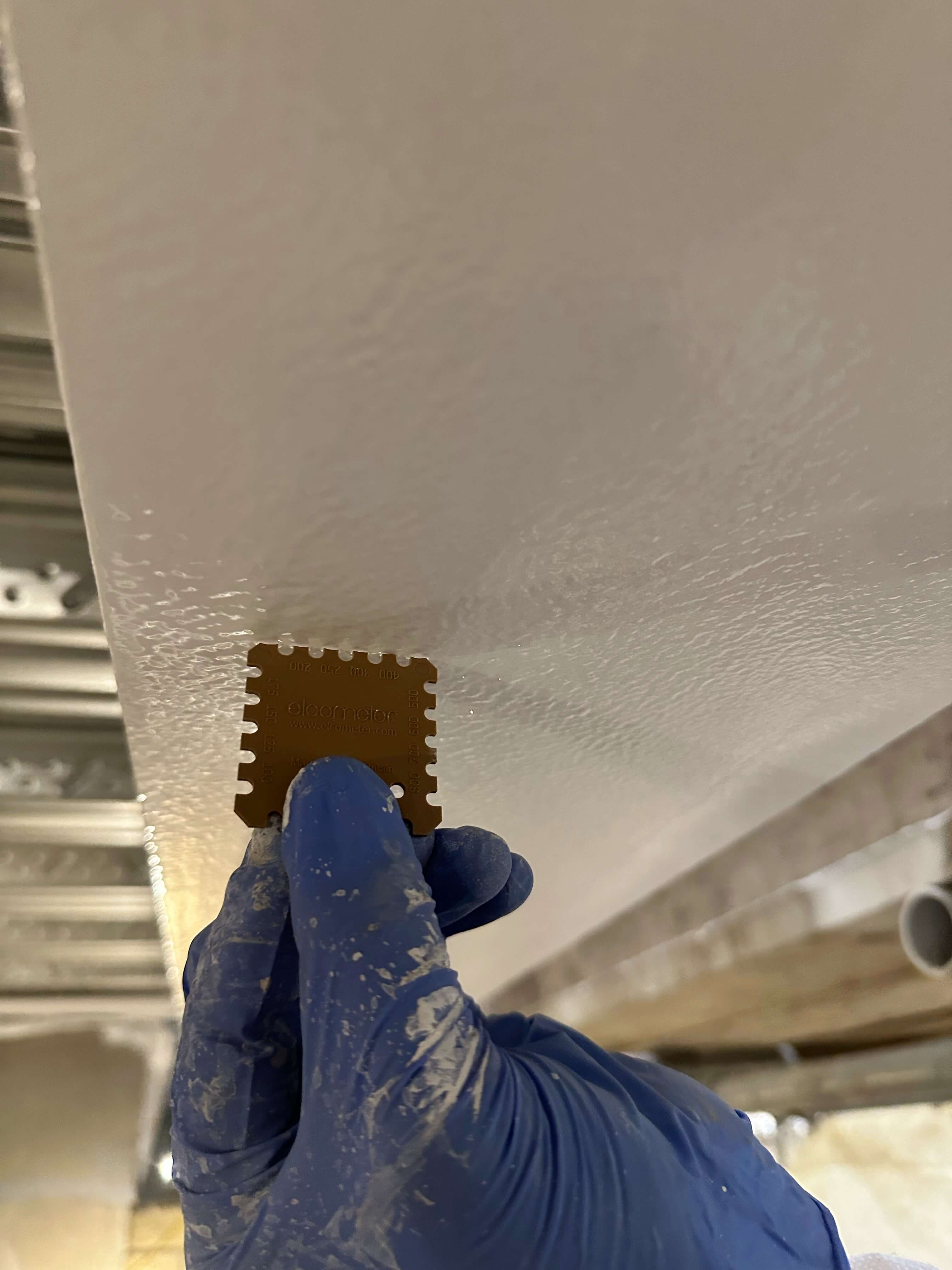 intumescent fire proof coating film thickness guage