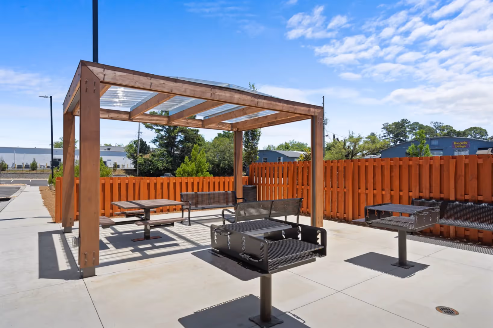 Outdoor seating area