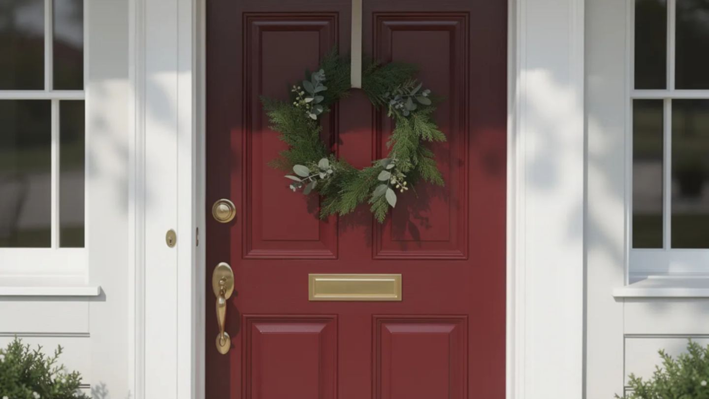Holiday Door Colors That Instantly Boost Christmas Curb Appeal