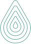 Minimalist layered water droplet icon in light blue