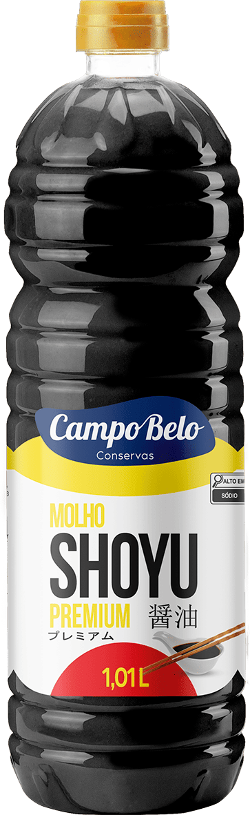O Molho Shoyu é um produto à base de soja, conhecido pelo seu excelente sabor e indicado para realçar o sabor dos alimentos, tanto em pratos simples quanto sofisticados.