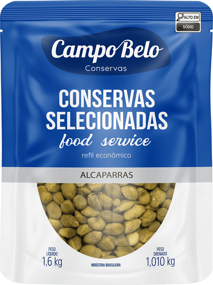 A alcaparra é originária do broto do arbusto "Capparis spinosa" e é amplamente utilizada em pratos como peixes, saladas, molhos e maionese. Ela pode ser cozida ou utilizada diretamente como é vendida no mercado, conferindo um sabor distinto e característico às receitas.Nesta versão em uma embalagem prática e econômica para food service.