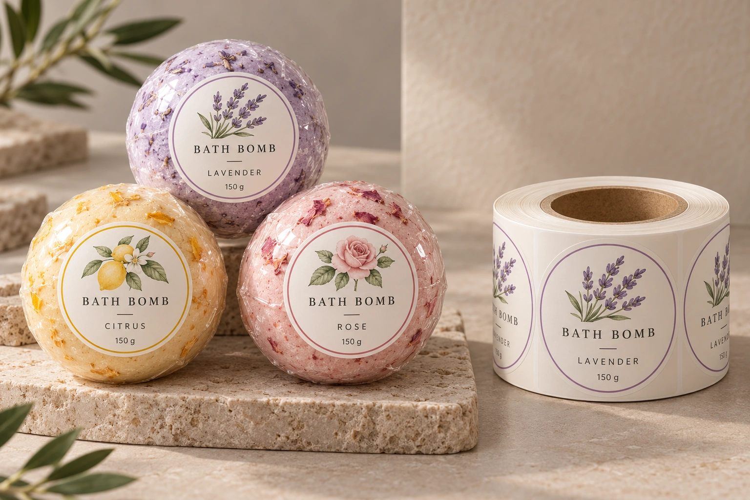 Custom Bath Bomb Labels