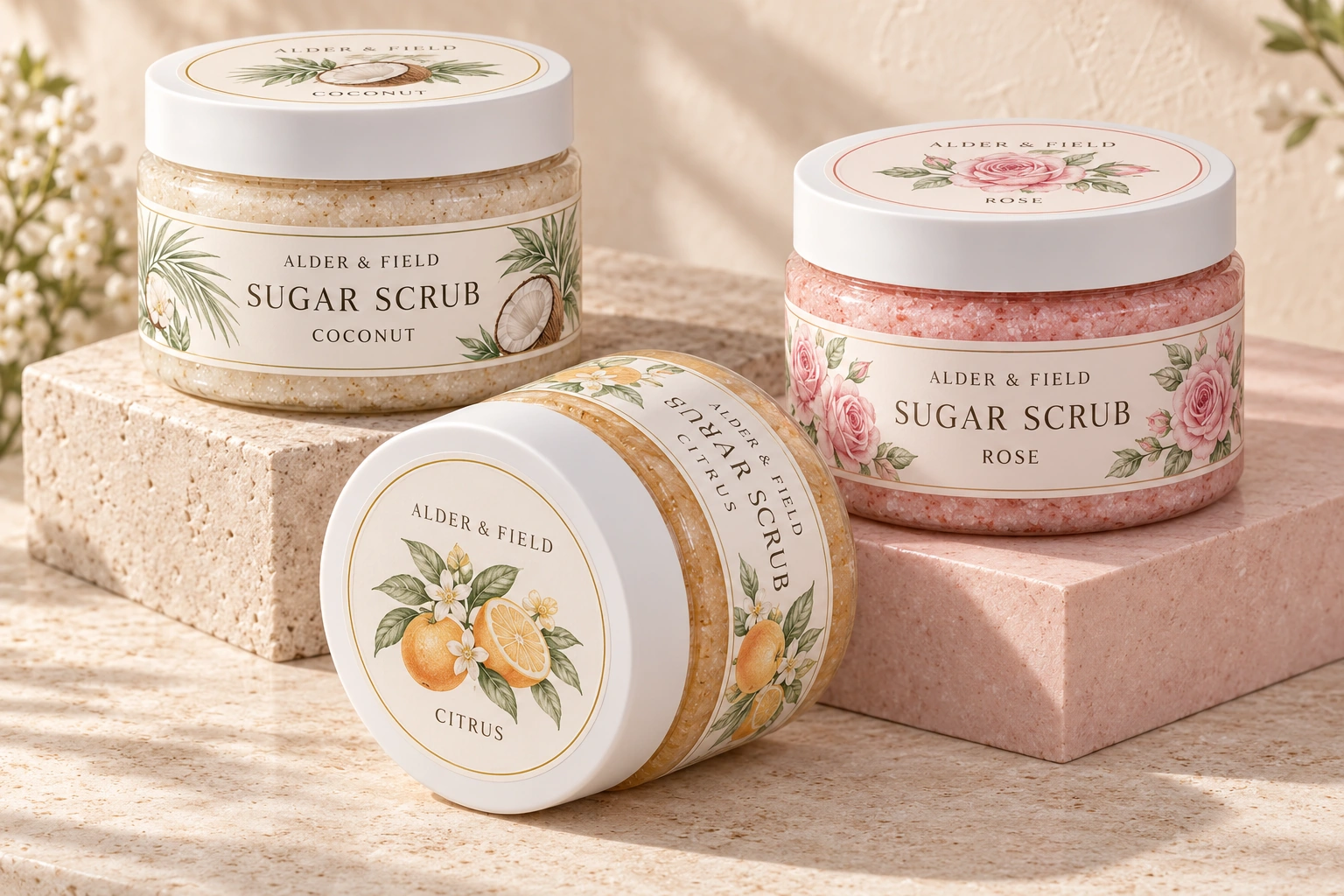 Custom Sugar Scrub Labels