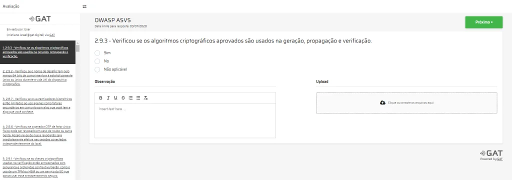 Questionario-OWASP-ASVS