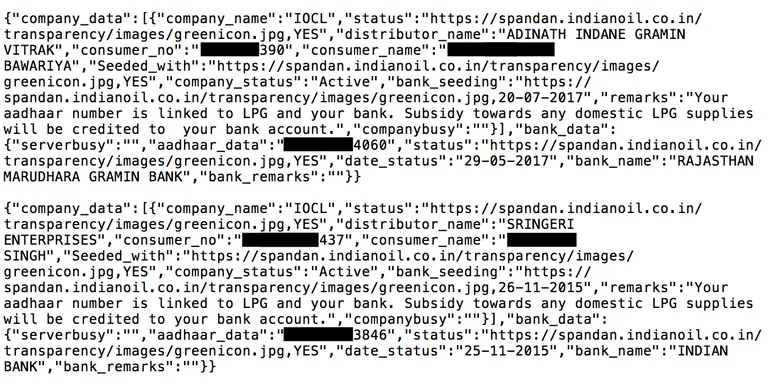 base de dados da Aadhaar